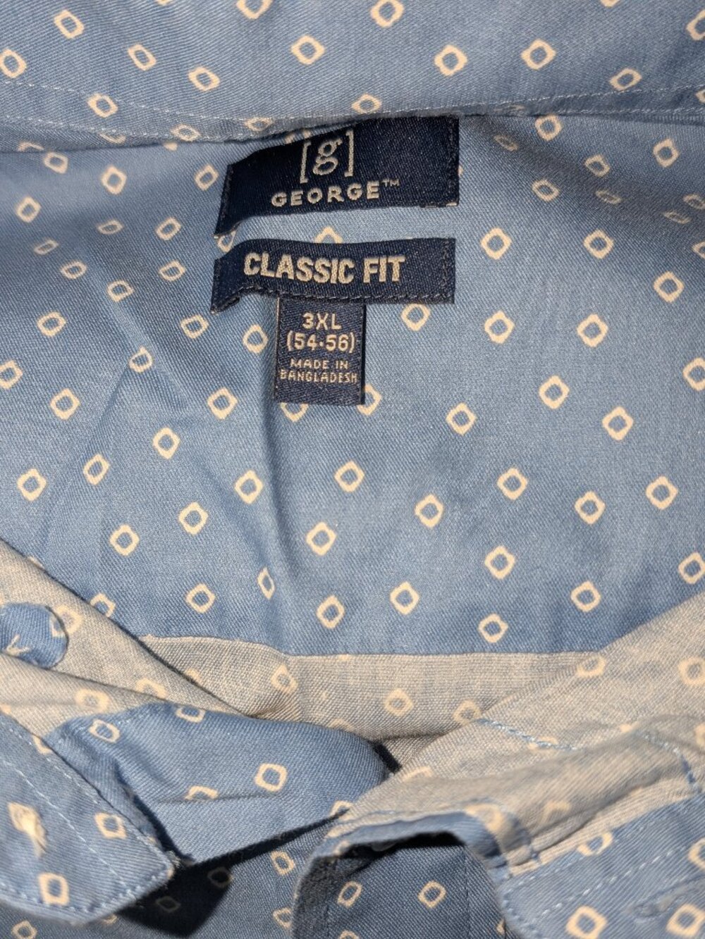 George men's casual xxxl bd, ls r2112r-38